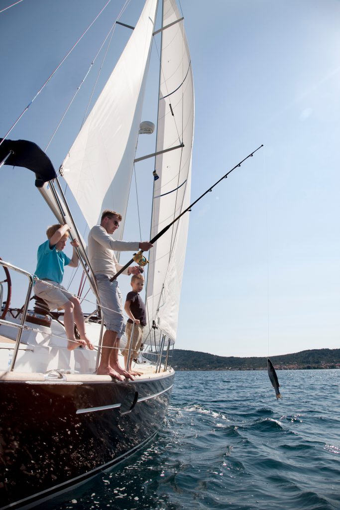 sailing yacht fishing